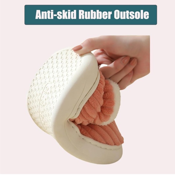 Cozy Orange Women's Slippers - Picture 4 of 7